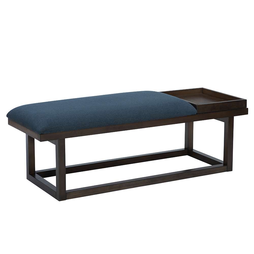Powell Company - Georgia Bench With Tray Brown/Navy - D1512LS23BRN veiw 4