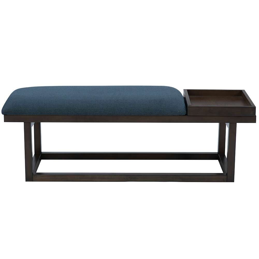 Powell Company - Georgia Bench With Tray Brown/Navy - D1512LS23BRN veiw 5