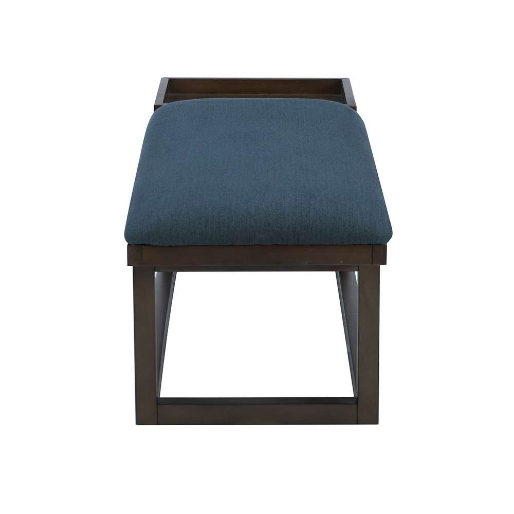 Powell Company - Georgia Bench With Tray Brown/Navy - D1512LS23BRN veiw 10
