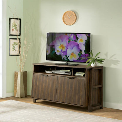 Riverside Furniture - Perspectives Entertainment Console - 28037 veiw 4