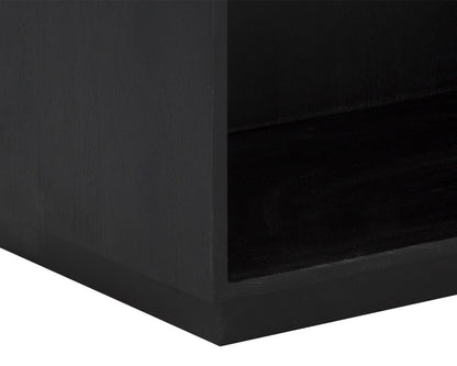 Sunpan - Algarve Nightstand - Black / Champagne Gold - 111016 view 5