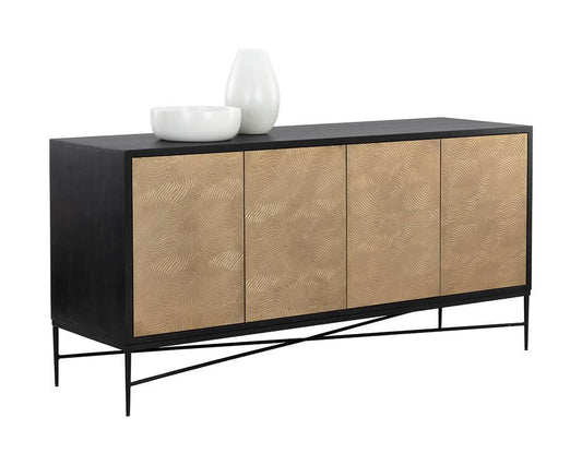 Sunpan - Algarve Sideboard - Black / Champagne Gold - 111015 veiw 1