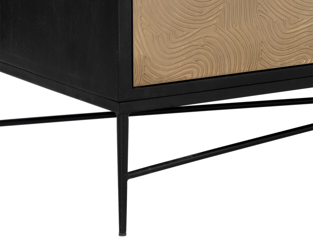 Sunpan - Algarve Sideboard - Black / Champagne Gold - 111015 view 6