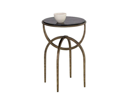 Sunpan - Alicent End Table - Black Marble - 110190 veiw 1