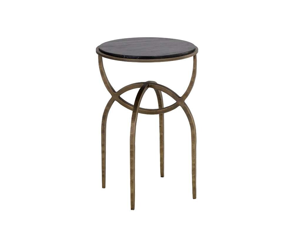 Sunpan - Alicent End Table - Black Marble - 110190 veiw 2