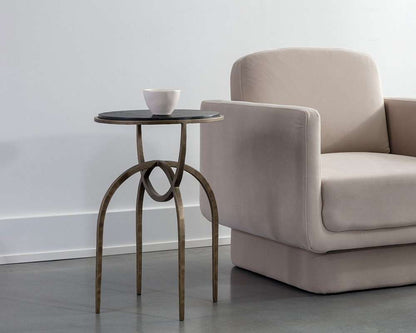 Sunpan - Alicent End Table - Black Marble - 110190 veiw 5