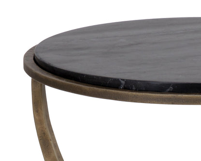 Sunpan - Alicent End Table - Black Marble - 110190 view 6