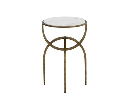 Sunpan - Alicent End Table - White Marble - 110188 veiw 3