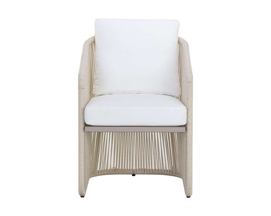 Sunpan - Allariz Dining Armchair - Greige - Stinson White - 111153 veiw 2