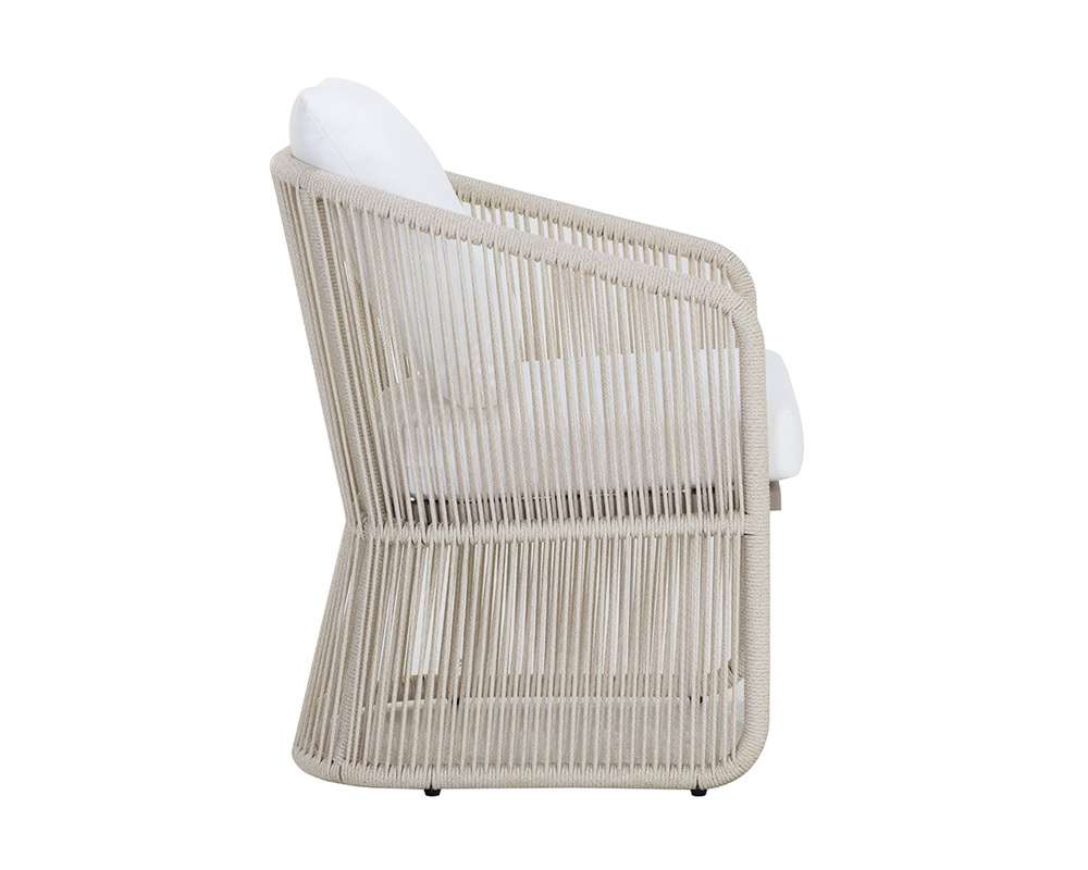 Sunpan - Allariz Dining Armchair - Greige - Stinson White - 111153 veiw 3