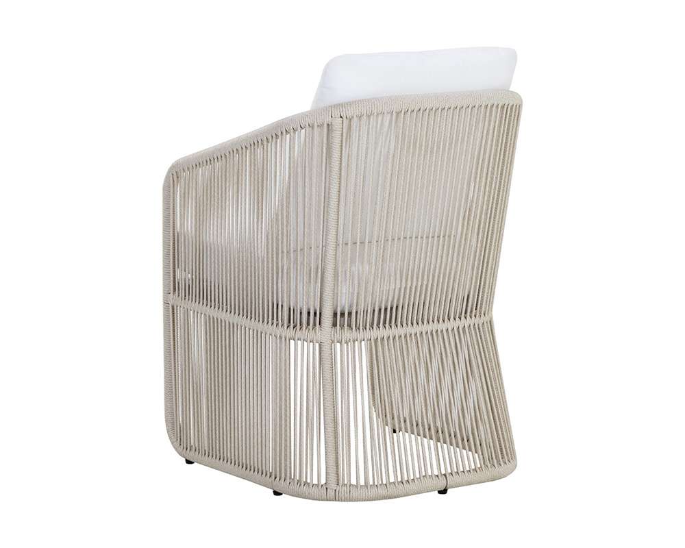 Sunpan - Allariz Dining Armchair - Greige - Stinson White - 111153 veiw 4