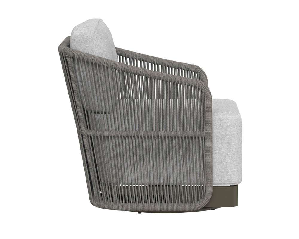 Sunpan - Allariz Swivel Armchair - Warm Grey - Gracebay Light Grey - 109651 veiw 3