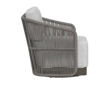 Sunpan - Allariz Swivel Armchair - Warm Grey - Gracebay Light Grey - 109651 veiw 3