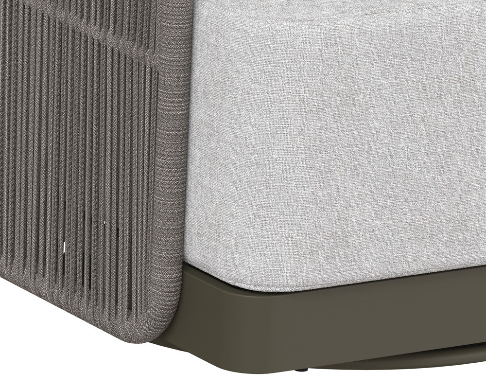 Sunpan - Allariz Swivel Armchair - Warm Grey - Gracebay Light Grey - 109651 view 5