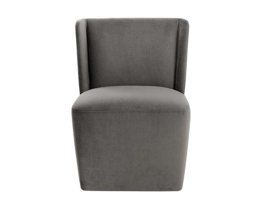 Sunpan - 5West Amita Wheeled Dining Chair - Piccolo Pebble - 109899 veiw 2