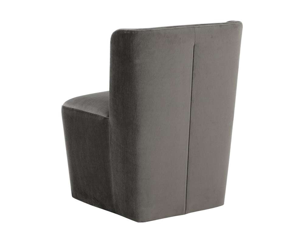 Sunpan - 5West Amita Wheeled Dining Chair - Piccolo Pebble - 109899 veiw 4