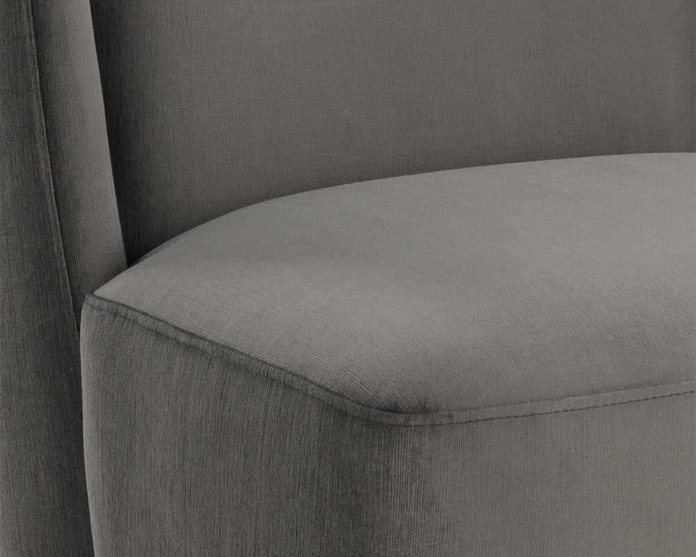 Sunpan - 5West Amita Wheeled Dining Chair - Piccolo Pebble - 109899 view 8