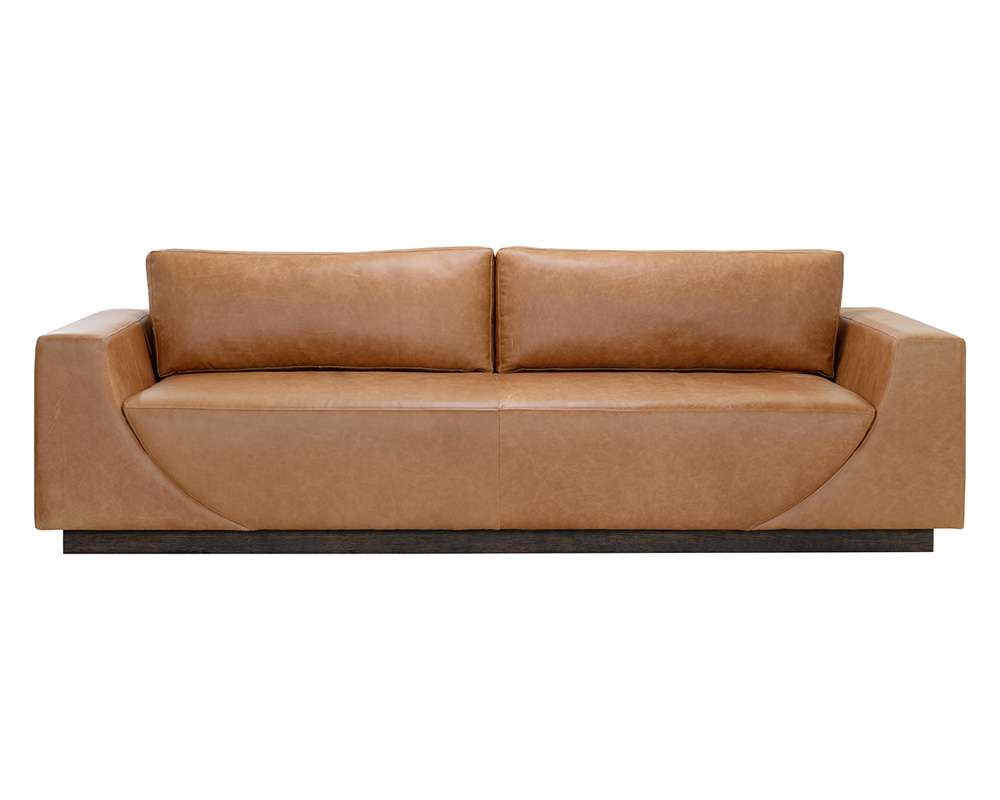 Sunpan - Anakin Sofa - Dark Brown - Tuscany Cognac Leather - 111218 veiw 2