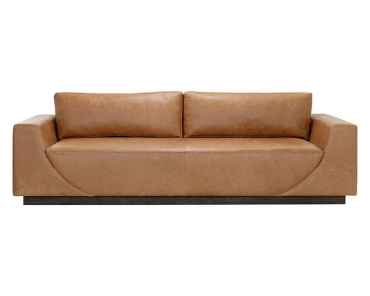 Sunpan - Anakin Sofa - Dark Brown - Tuscany Cognac Leather - 111218 veiw 2