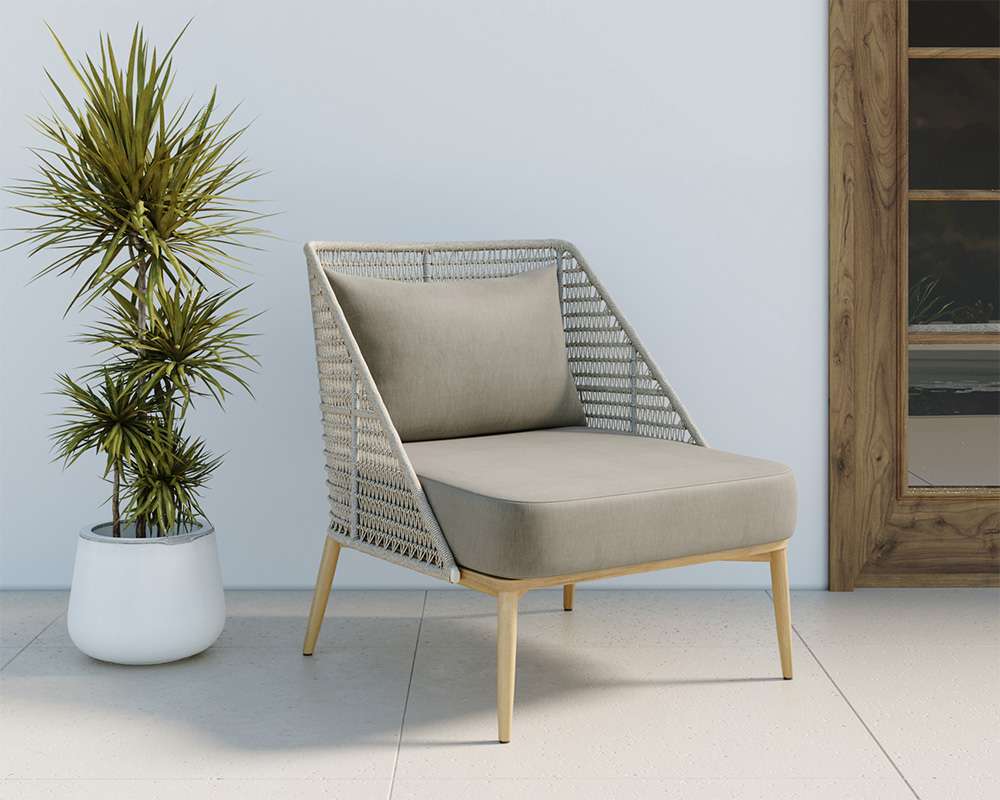 Sunpan - Andria Lounge Chair - Palazzo Taupe - 109458 veiw 5