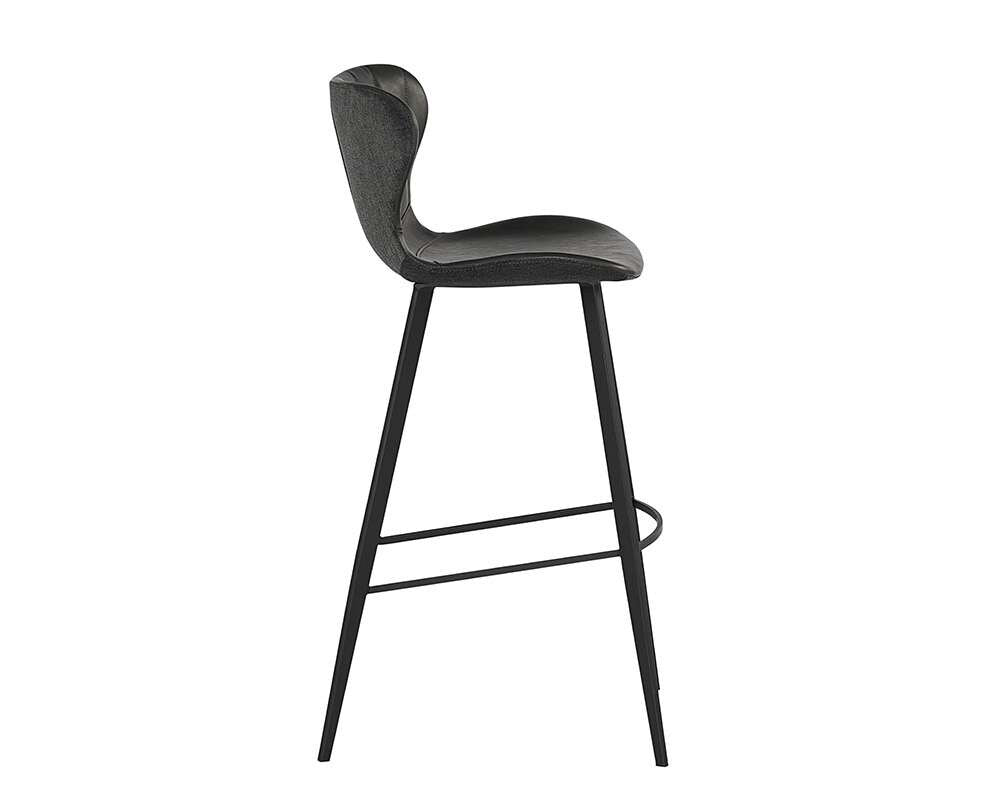 Sunpan - Junction Arabella Barstool - Bravo Portabella / Polo Club Kohl Grey - 104491 veiw 2