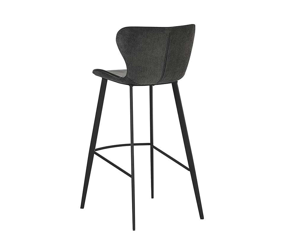 Sunpan - Junction Arabella Barstool - Bravo Portabella / Polo Club Kohl Grey - 104491 veiw 3