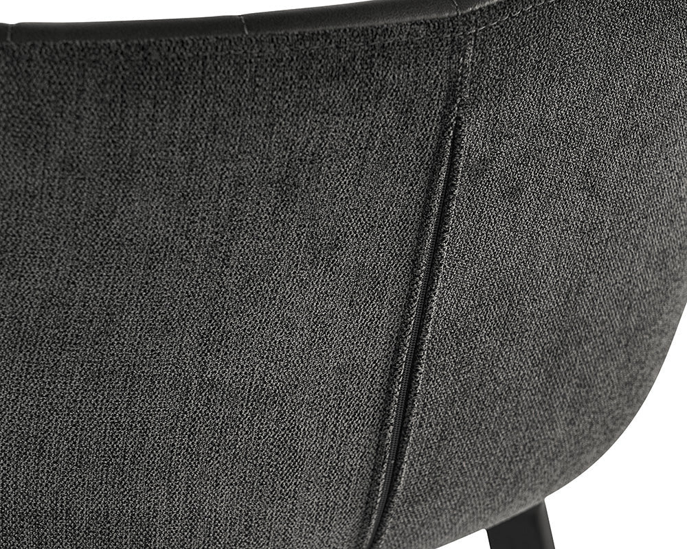 Sunpan - Junction Arabella Barstool - Bravo Portabella / Polo Club Kohl Grey - 104491 view 6