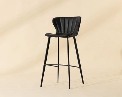 Sunpan - Junction Arabella Barstool - Bravo Portabella / Polo Club Kohl Grey - 104491 view 8