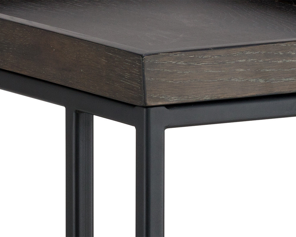 Sunpan - Artezia Arden C-Shaped End Table - Black - Charcoal Grey - 104615 view 5