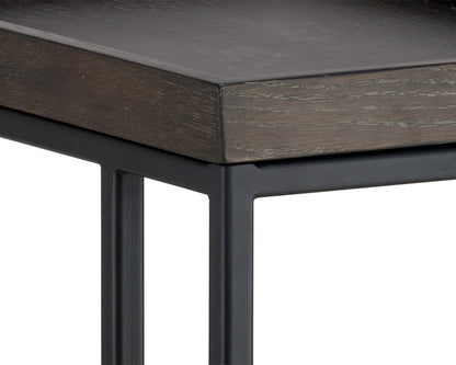 Sunpan - Artezia Arden C-Shaped End Table - Black - Charcoal Grey - 104615 view 5