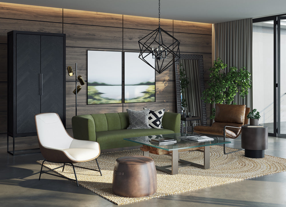 Sunpan - Artezia Arden C-Shaped End Table - Black - Charcoal Grey - 104615 view 6