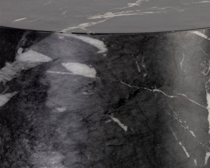 Sunpan - Solterra Aries Side Table - Marble Look - Black - 106403 view 4