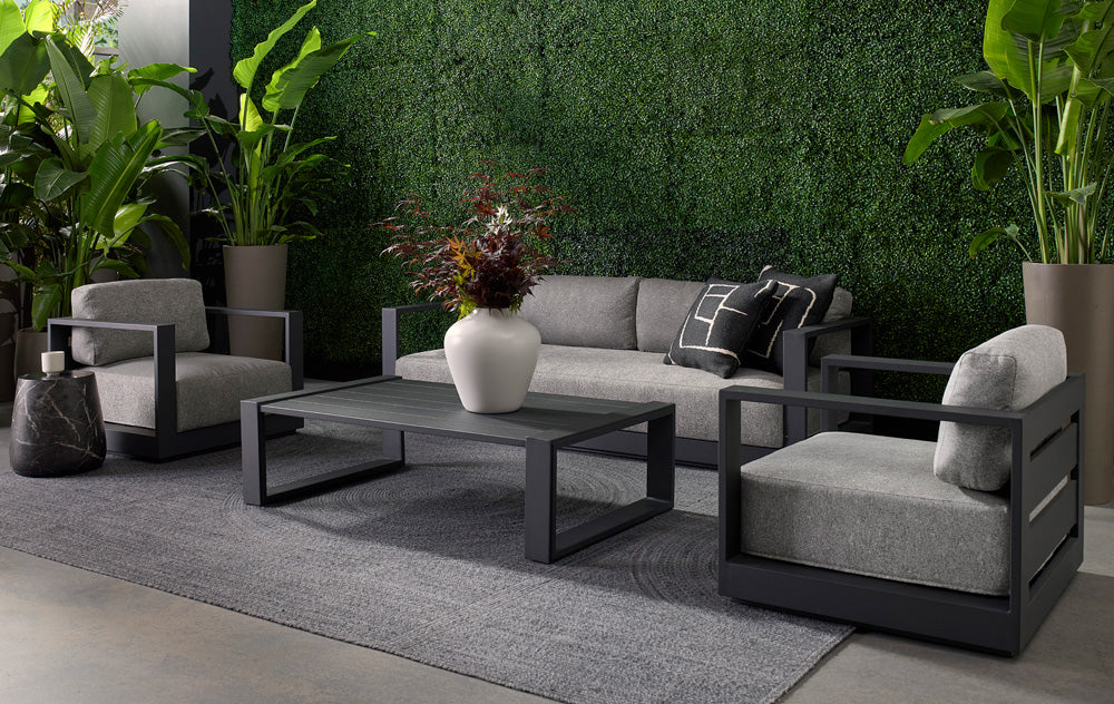 Sunpan - Solterra Aries Side Table - Marble Look - Black - 106403 view 6