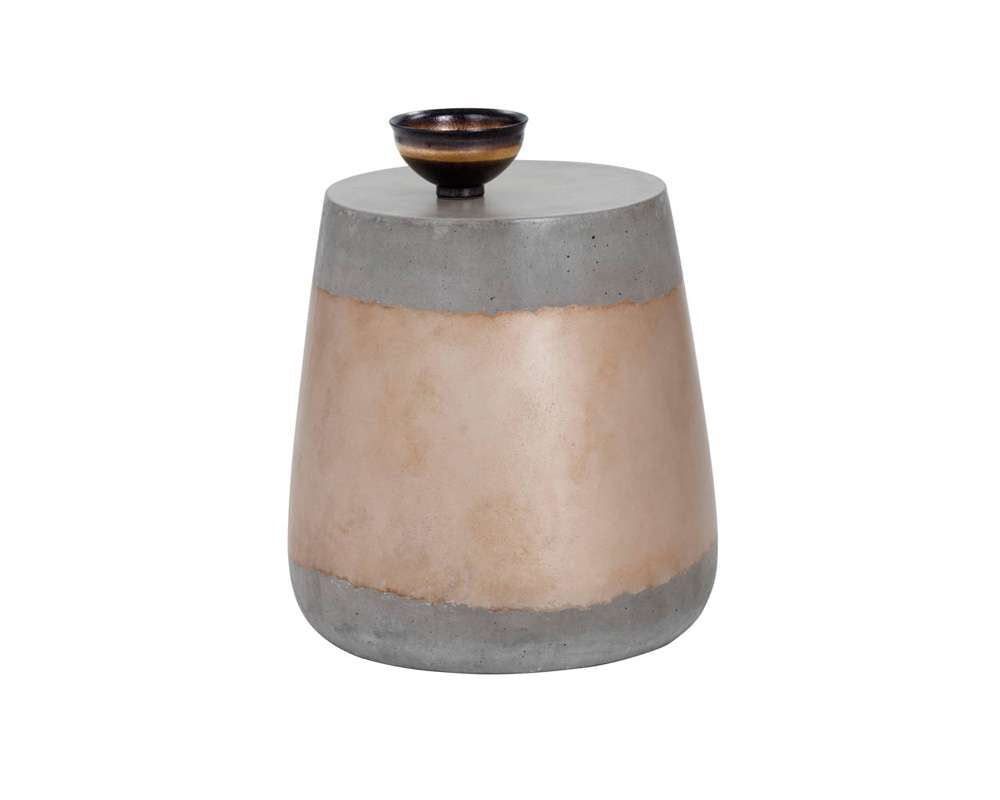 Sunpan - Solterra Aries Side Table - Gold - 101377 veiw 1