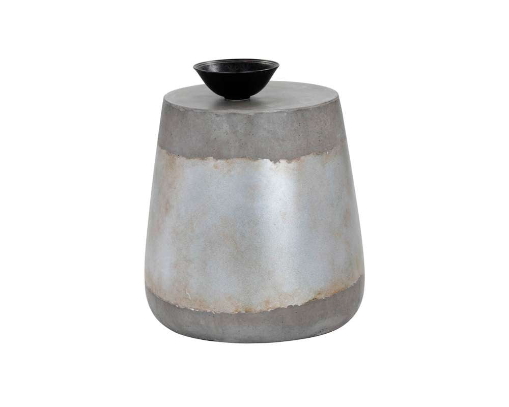 Sunpan - Solterra Aries Side Table - Silver - 101376 veiw 1
