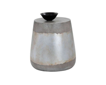 Sunpan - Solterra Aries Side Table - Silver - 101376 veiw 1
