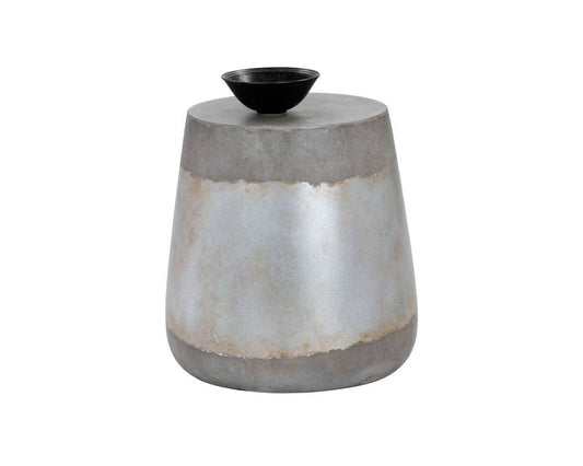 Sunpan - Solterra Aries Side Table - Silver - 101376 veiw 1