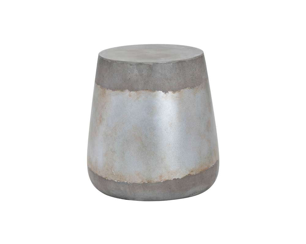 Sunpan - Solterra Aries Side Table - Silver - 101376 veiw 2