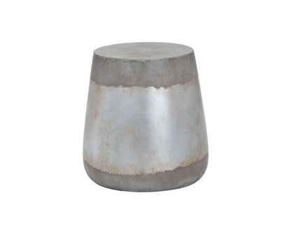 Sunpan - Solterra Aries Side Table - Silver - 101376 veiw 2