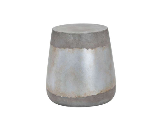 Sunpan - Solterra Aries Side Table - Silver - 101376 veiw 2