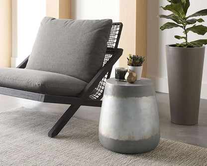 Sunpan - Solterra Aries Side Table - Silver - 101376 veiw 3
