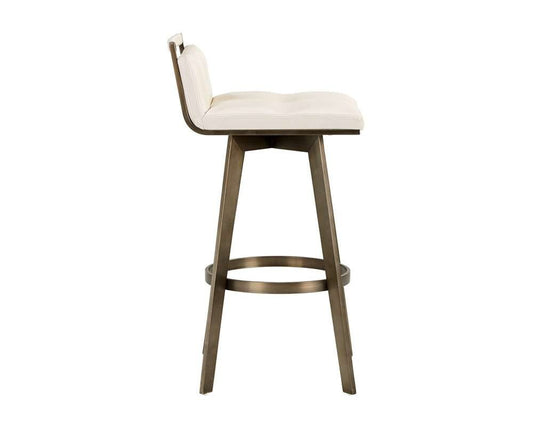 Sunpan - Ikon Arizona Swivel Barstool - Castillo Cream - 104788 veiw 2