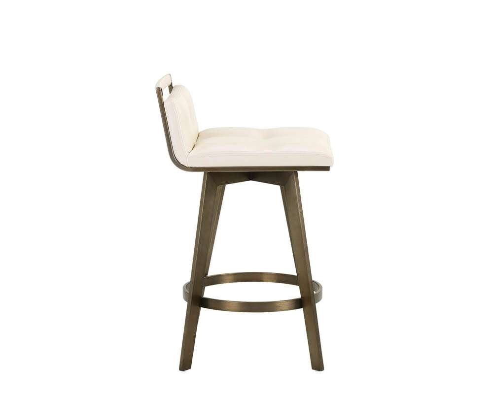 Sunpan - Ikon Arizona Swivel Counter Stool - Castillo Cream - 104789 veiw 2