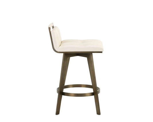 Sunpan - Ikon Arizona Swivel Counter Stool - Castillo Cream - 104789 veiw 2