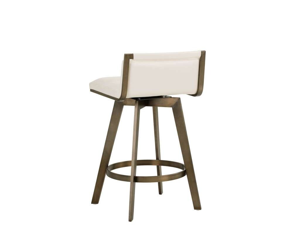 Sunpan - Ikon Arizona Swivel Counter Stool - Castillo Cream - 104789 veiw 3