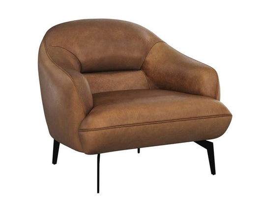 Sunpan - Armani Armchair - Cognac Leather - 111262_CLOSEOUT veiw 1