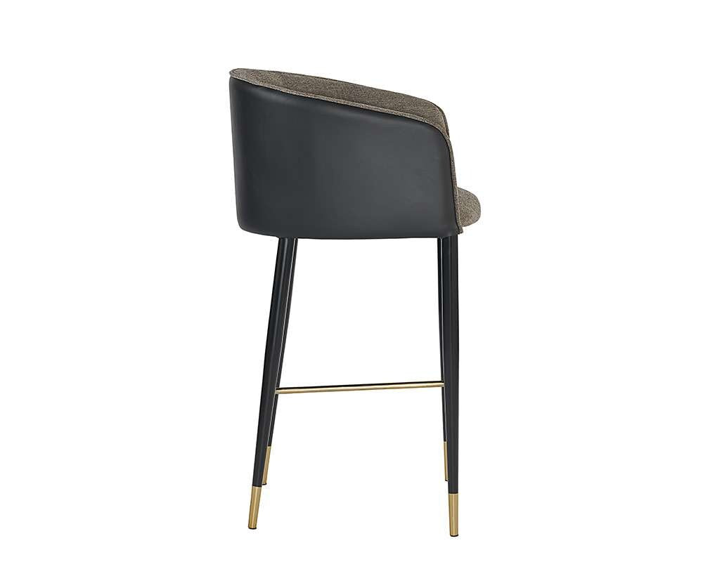 Sunpan - Ikon Asher Barstool - Sparrow Grey / Napa Black - 104915 veiw 2