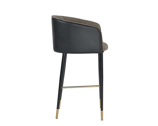 Sunpan - Ikon Asher Barstool - Sparrow Grey / Napa Black - 104915 veiw 2