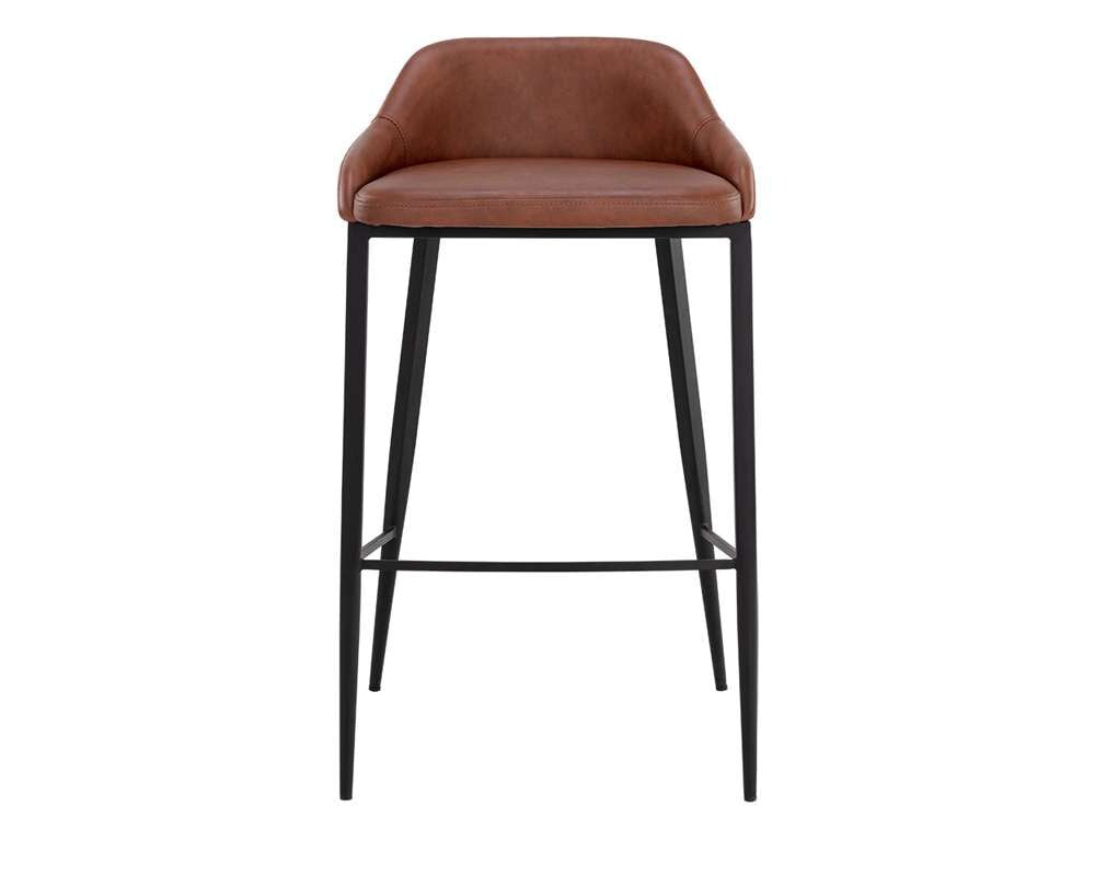 Sunpan - Astra Barstool - Black - Cinnamon Brown - 111082 veiw 2