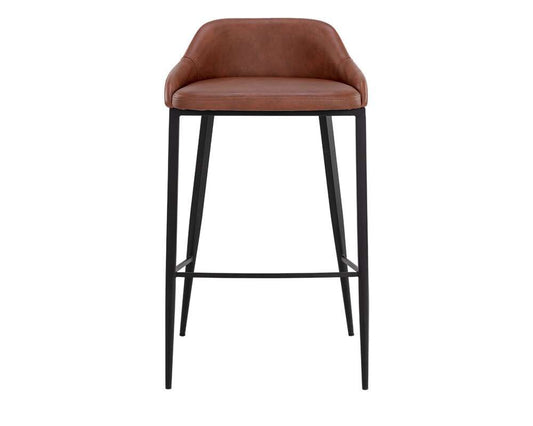 Sunpan - Astra Barstool - Black - Cinnamon Brown - 111082 veiw 2